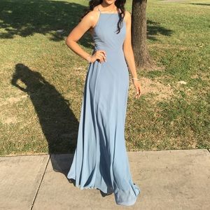 Lulu’s Mythical Kind of Love Maxi Dress Slate Blue